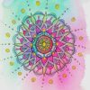 Watercolor Mandala Art paint by number