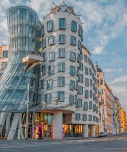 Dancing House Prague paint by numbers