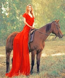 Horse And Girl Photography paint by numbers