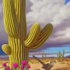 Cactus And Bird paint by numbers