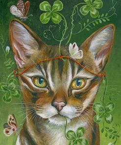 Cat And Butterfly paint by numbers