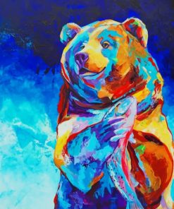 Colorful Bear Paint by numbers