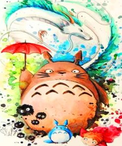 Studio Ghibli Squad paint by numbers