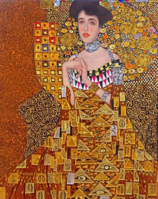 Woman In Gold Paint by numbers