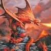 Fire Dragon paint by numbers