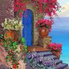 Blue Door Santorini paint by numbers