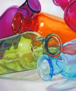 Colored Glass Bottles paint by numbers