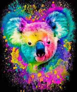 Colorful Koala Paint by numbers