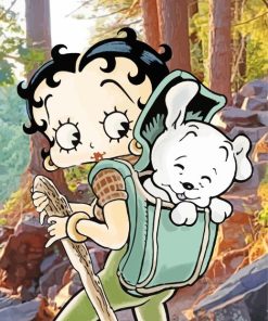 Betty Boop Hiking Painting By Numbers