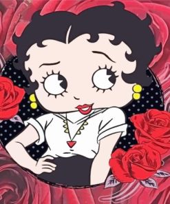 Cute Betty Boop Painting By Numbers