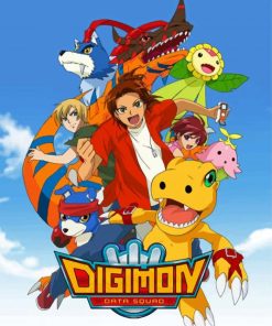 Digimon Data Squad Anime paint by numbers