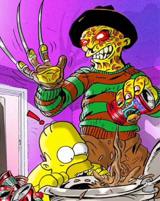 Michael Myers The Simpsons Paint by numbers