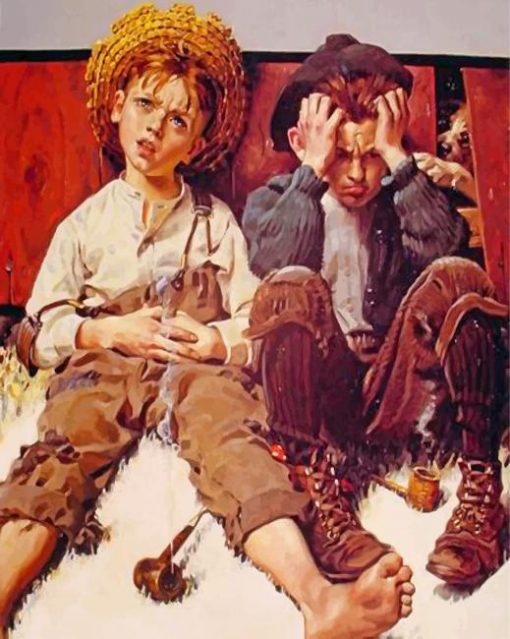 norman-rockwell-tom-sawyer-and-huckleberry-finn-paint-by-number