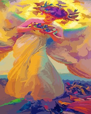 Angel-of-birds-by-Dvorak-paint-by-numbers