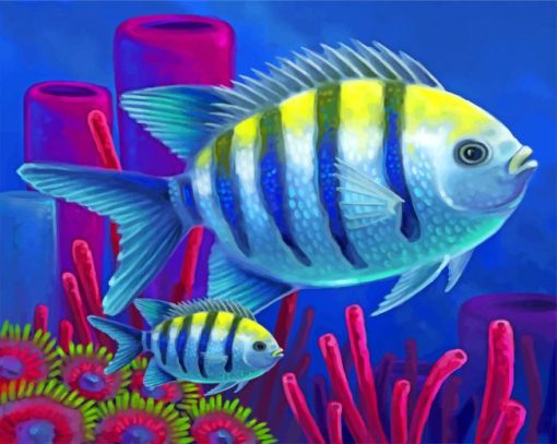 Tropical Fish Paint by numbers