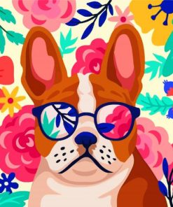 aesthetic-dog-weraing-glasses-paint-by-number