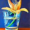 Lily Plants In Glass Paint by numbers