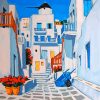 Santorini Greece Paint by numbers