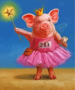 fairy-pig-paint-by-numbers