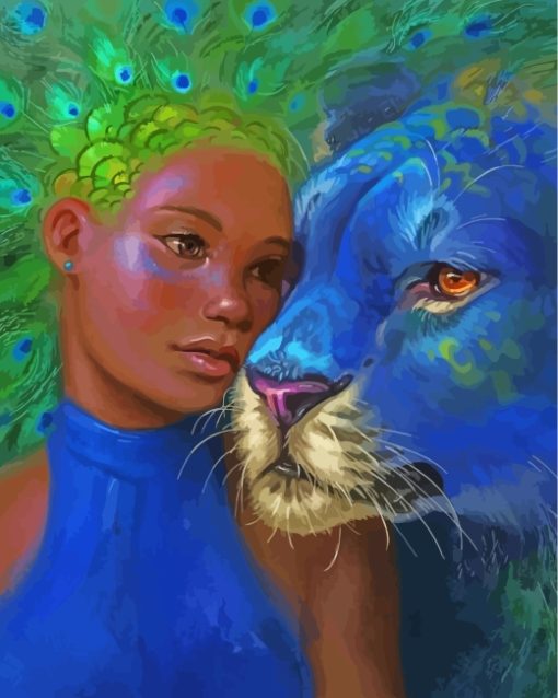 leopard-goddess-peafowl-paint-by-numbers