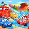 Lightning Mcqueen Paint by numbers