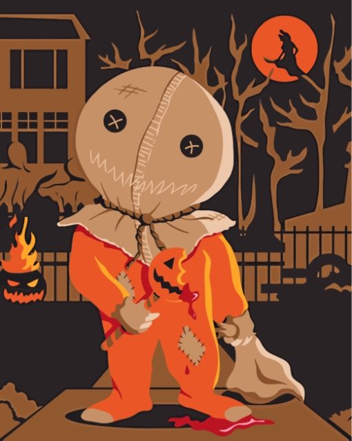 Creepy Treat r Treat Paint by numbers