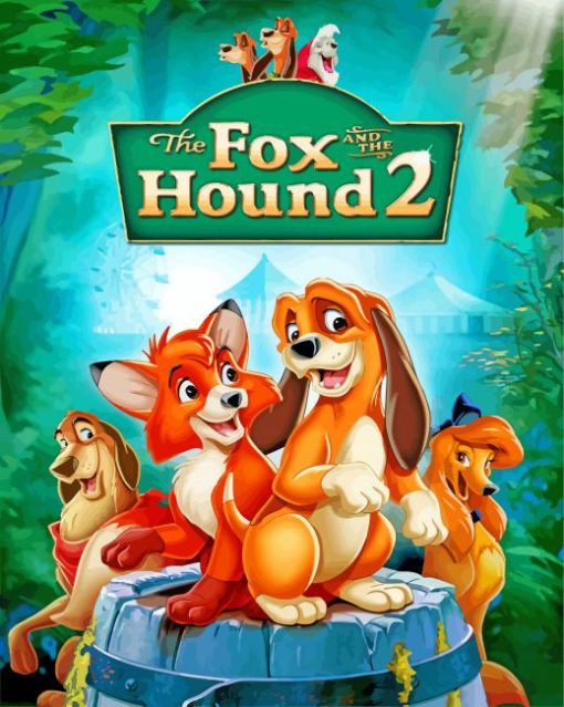 Disney The Fox And The Hound Paint by numbers