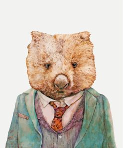 Mr Wombat Paint by numbers