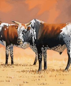 Nguni Cows Paint by numbers