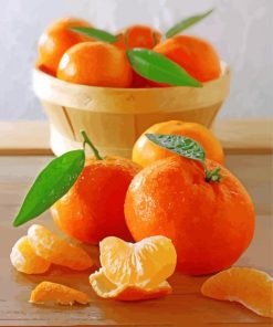 Sweet Mandarine Fruit Paint by numbers