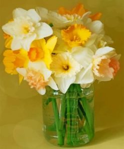 Aesthetic Daffodils Flowers Paint by numbers