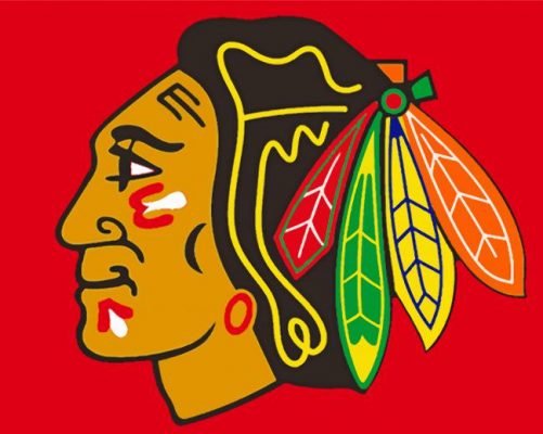 Chicago Blackhawks Logo paint by numbers