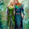 Elf King And Queen Paint by numbers