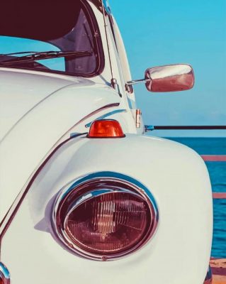 White VW Car Paint by numbers