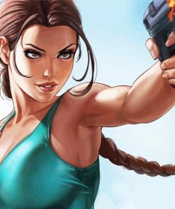 Lara Croft Paint By Numbers