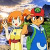 Pokemon Misty And Ash Paint By Numbers