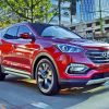 Red Hyundai Santa Fe Car Paint By Numbers