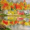 Boston In Autumn Art Paint By Numbers