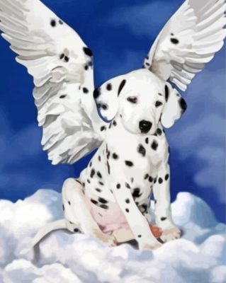 Dalmatian Angel Puppy Paint By Numbers