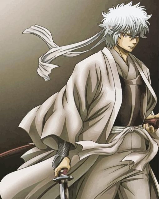 Gintoki Gintama Character Paint By Numbers