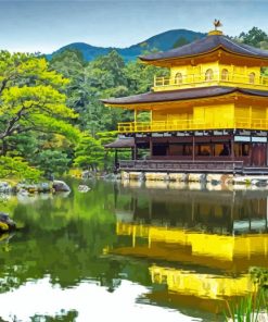 Kinkaku Ji Golden Palace Japan Paint By Numbers