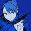 Blue Riza Hawkeye Paint By Numbers