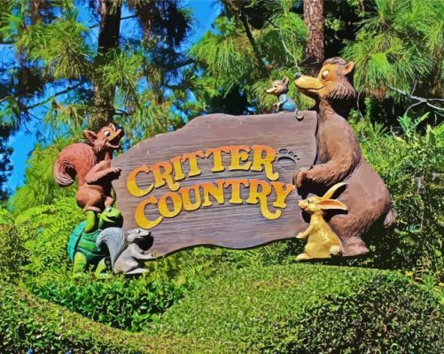 DisneyLand Critter Country Paint By Numbers