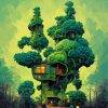 Fantasy Broccoli House Paint By Numbers