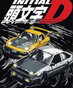 Initial D Street Racing Manga Serie Paint By Numbers