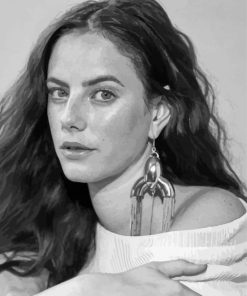 Kaya Scodelario Black And White Paint By Numbers