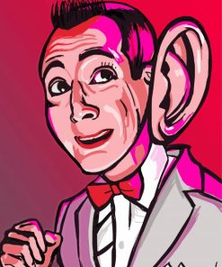 Paul Reubens Caricature Art Paint By Numbers