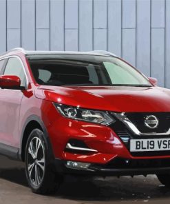 Red Nissan Qashqai Paint By Numbers