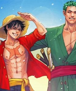 Zoro Luffy Art Paint By Numbers