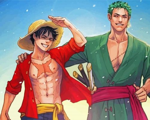 Zoro Luffy Art Paint By Numbers